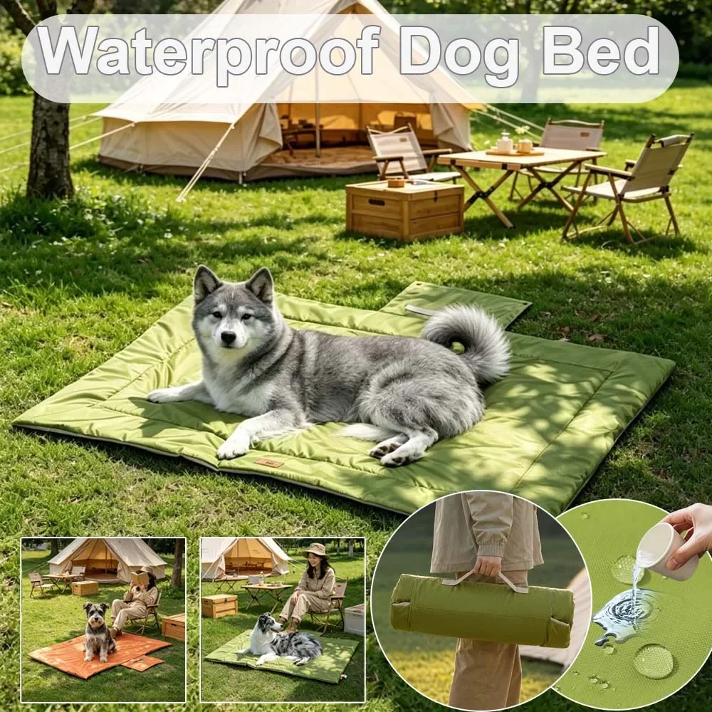 Outdoor Camping Dog Bed - Прочная уличная коврик-лежанка для домашних животных