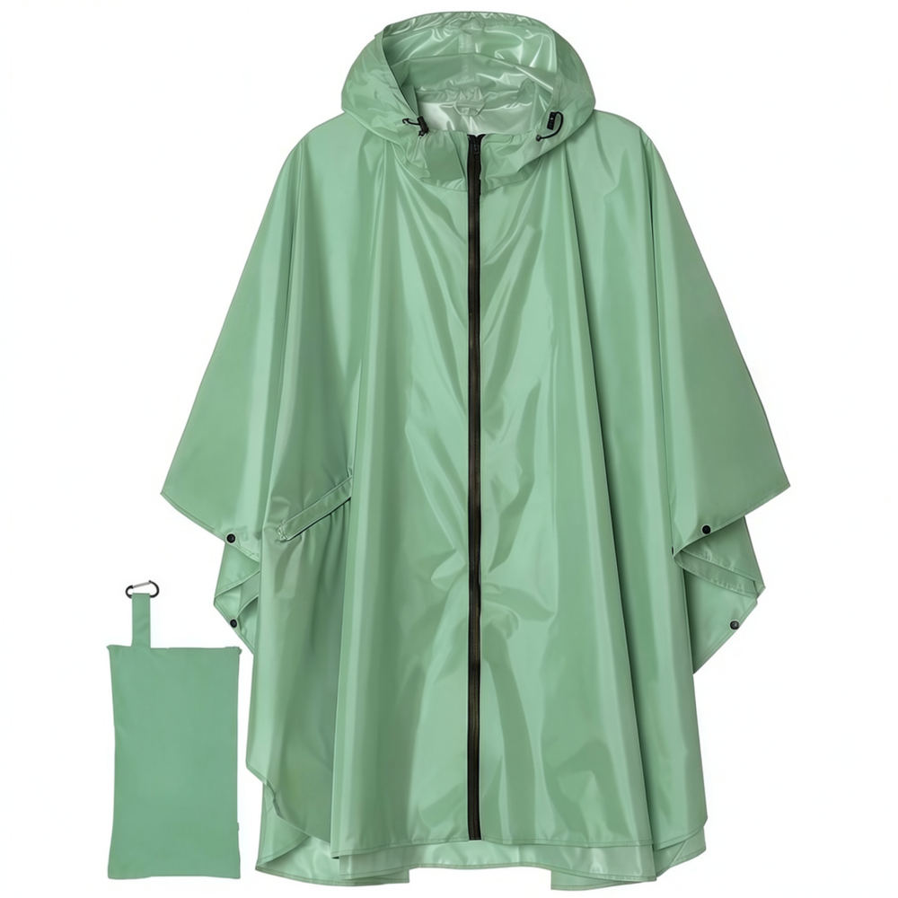 Camping Rain Poncho - Прочный водонепроницаемый дождевик-пончо «три в одном»