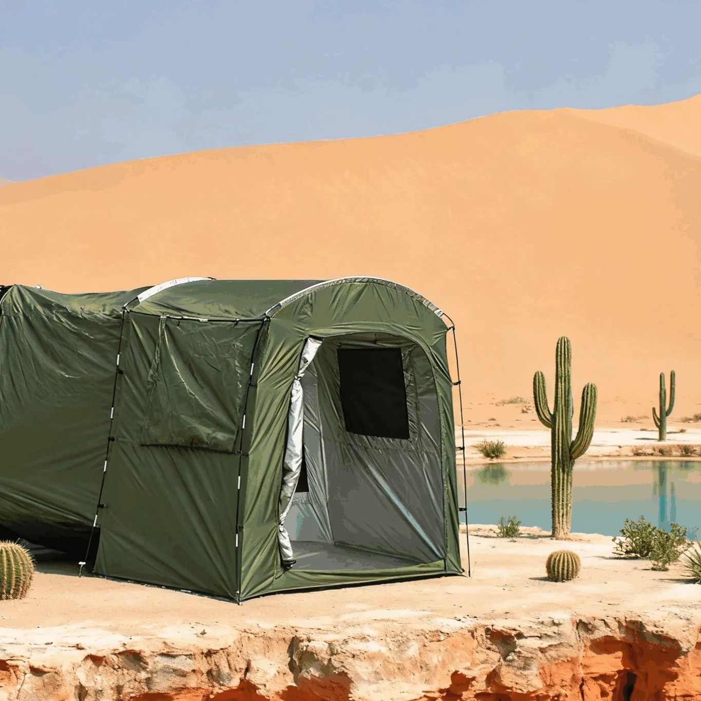 Уличная палатка-удлинитель баг – обзор и цена Outdoor Camping Van Tent