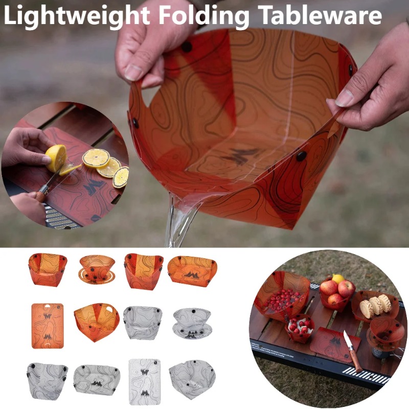 Складная посуда для кемпинга,  – обзор и цена Outdoor Camping Dining Set